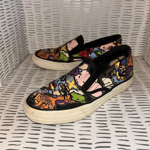 Converse All Star‎ Cartoon Low slip on shoes 100143R Women's 7.5 Mens 6 - Picture 1 of 9